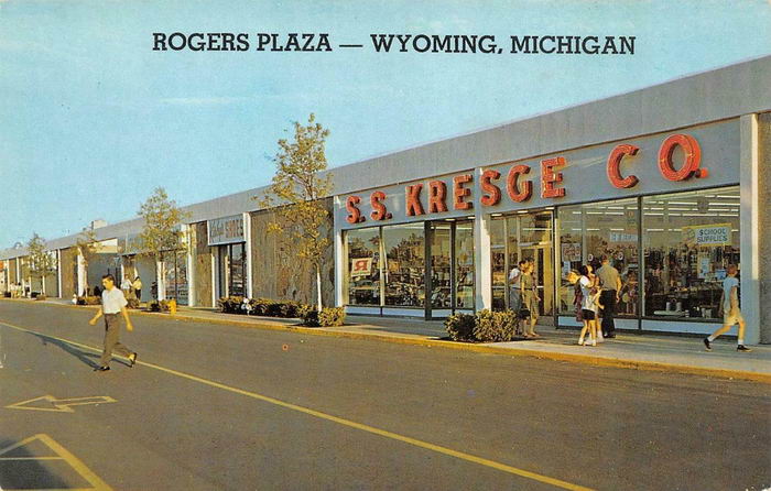 Rogers Plaza - Old Postcard (newer photo)